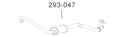 Глушник передній з сiльфоном Е3 Bosal (293-047) Bosal (293047)