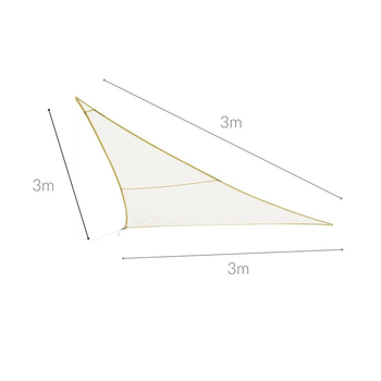 Żagiel przeciwsłoneczny trójkątny Hesperide Curacao wodoodporny 3 x 3 x 3 m (3560239379300)