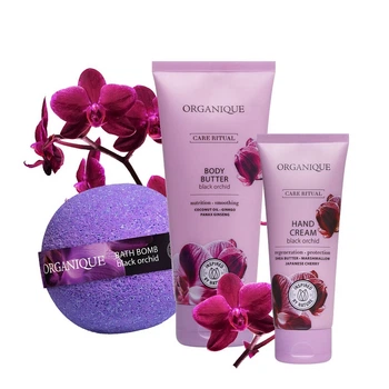 Набор натуральной косметики Black Orchid - Бомба для Ванны, Масло для Тела и Крем для Рук 185027