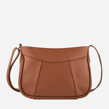 Torebka crossbody	damska ze skóry naturalnej Paolo Peruzzi Z-54-CG Jasnobrązowa (5905567203183)