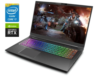 Игровой ноутбук Б-класс Cyber Power Tracer III Extreme 17R / 17.3" (1920x1080) IPS / Intel Core i7-9750H (6 (12) ядер по 2.6 - 4.5 GHz) / 16 GB DDR4 / 128 GB SSD + 500 GB HDD / nVidia GeForce RTX 2060, 6 GB GDDR6, 192-bit / WebCam б/у