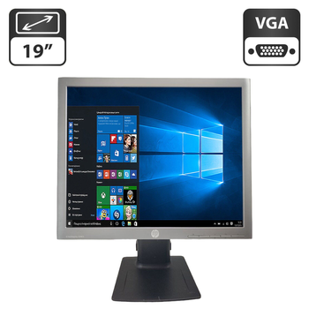 Монитор HP EliteDisplay E190i / 19" (1280x1024) IPS / VGA, DVI, DisplayPort / VESA 100x100 / Кабели VGA и питания в комплекте б/у