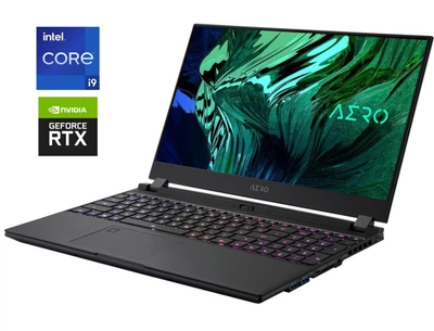 Игровой ноутбук Gigabyte Aero 15 OLED YB / 15.6" (3840x2160) IPS / Intel Core i9-10980HK (8 (16) ядер по 2.4 - 5.3 GHz) / 32 GB DDR4 / 512 GB SSD / nVidia GeForce RTX 2080 Super Max-Q, 8 GB GDDR6, 256-bit / WebCam б/у