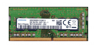 Оперативна пам'ять для ноутбука Samsung DDR4 8GB 2400MHz SO-DIMM 1Rx8 PC4-2400T (M471A1K43CB1-CRС)