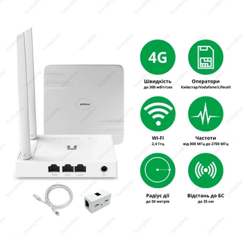 4G интернет комплект Satell Outdoor S1 и WIFI роутер Netis W1