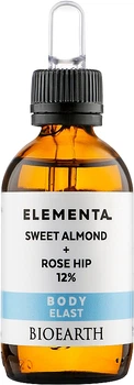 Сироватка для еластичності шкіри "Солодкий мигдаль і шипшина 12%" - Bioearth Elementa Sweet Almond Rose Hip 12% 50ml (954772-31164367)