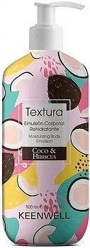 Увлажняющее питательное молочко для тела "Кокос и гибискус" - Keenwell Textura Moisturizing Body Emulsion Coco & Hibiscus 500ml (1336191-7865909)