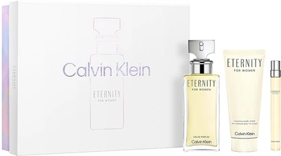 Zestaw prezentowy damski Calvin Klein Eternity Woda perfumowana 100 ml + Woda perfumowana 10 ml + Balsam do ciała 100 ml (3616304966682)