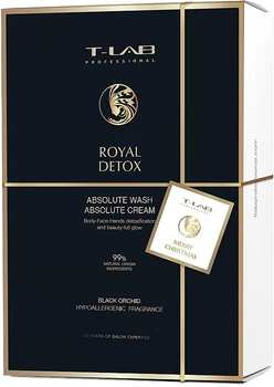Набор - T-Lab Professional Royal Detox Absolute Wash And Absolute Cream Set (shm/300ml + cr/300ml) (1293124-149070)