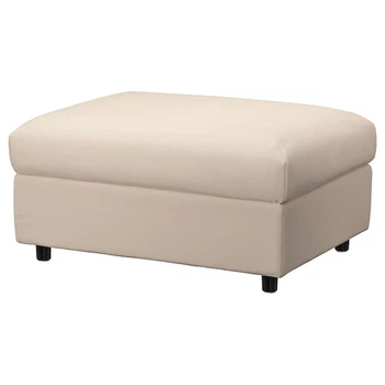 Підставка для ніг з місцем для зберігання IKEA VIMLE Hallarp бежева (693.925.95)