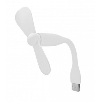 Портативный гибкий USB вентилятор Белый