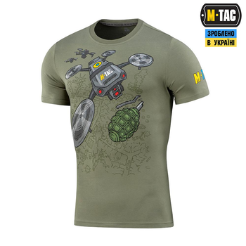 Тактическая M-Tac футболка Мавик Light Olive олива L