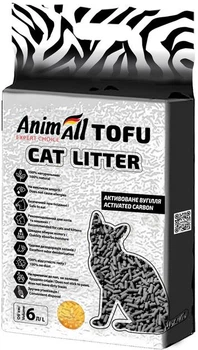 Соевый наполнитель Animall ТОФУ с активированным углем 6 л/2,6 кг (4820224501536)