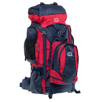 Рюкзак туристичний 2в1 V-90 л 70x40x25см 30x20x12см COLOR поліестер нейлон червоно-синій 159