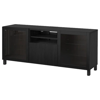 Тумба під телевізор з дверцятами та ящиками IKEA BESTA 180x42x74 см (394.430.11)