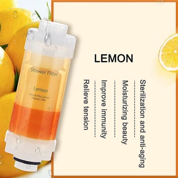 Фильтр для душа с приятным освежающим ароматом лимона и витамином С.