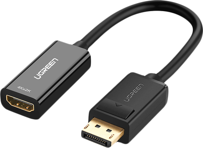 Адаптер Ugreen MM137 DisplayPort to HDMI Female Converter 1080P Black (UGR-40362)