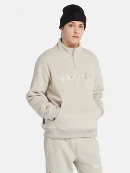 Bluza męska nierozpinana streetwear długa Timberland TB0A6NQW S Beżowa (772259959148)
