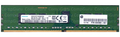Серверна оперативна пам'ять Samsung M393A1K43BB0-CRC0Q DDR4 8GB 2400MHz RDIMM 1Rx8 PC4-2400T HP 809080-591