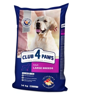 Сухой корм Club 4 Paws Premium для взрослых собак больших пород 14 кг (4820083909641)
