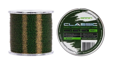 Лісочка 3D тонуча з силіконовим покриттям Brain Classic Carp Line Camo 600м 0,28мм