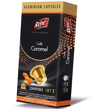 Кофе в капсулах Rene Caramel, 10 капсул Nespresso Alu