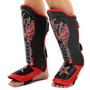 Защита голени и стопы для единоборств Yokkao 9793 размер S Black-Red