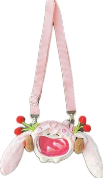 Сумка через плече Хацуне Міку аніме плюш 10х15 см Рожевий