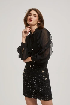 Блузка жіноча MOODO 4228 XL чорна