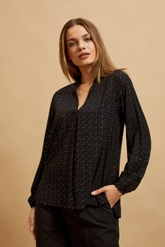 Блузка жіноча MOODO 4230 36 S чорна