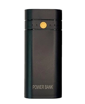 Корпус для PowerBank 2x18650 3A 2хUSB, Type-C DC 5 В, бокс контейнер коробка з індикатором Черный