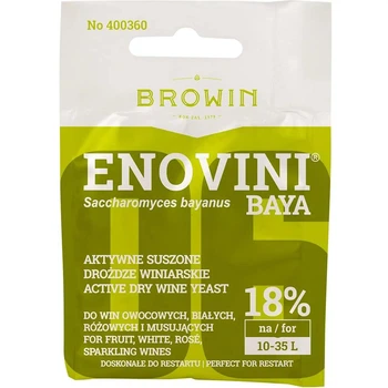 Дрожжи для виноградных напитков Enovini® BAYA Browin 7г.