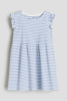 Літня сукня блакитна в рубчик H&M 92см (400097952)