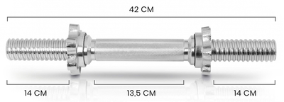 Гриф Gorilla Sports короткий зоряний 42 см (4260200841179)