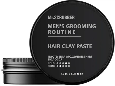 Паста для моделювання волосся Mr.Scrubber Men's Grooming Routine Hair Clay Paste