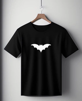 Футболка черная оверсайз унисекс с принтом " Batman, Бетмен " Розмір S-M L
