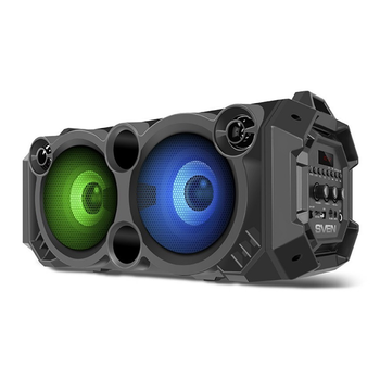 Акустична система бумбокс SVEN PS-550 Black 36 Вт, Bluetooth, RGB підсвічування, Караоке, FM-радіо (SV-018153)