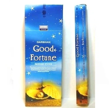Аромапалочки Фортуна индийские благовония Good Fortune Darshan освежающий стойкий запах для привлечения удачи 20 штук
