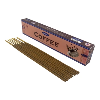 Аромапалочки Кофе натуральные пыльцевые благовония Satya Coffee premium incence sticks 15 гр