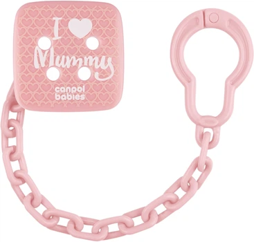 Ланцюжок до пустушки Canpol Babies I Love Mummy (2/434_pin)