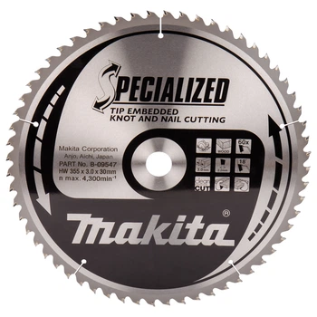 Пиляльний диск Specialized Makita B-09547 (355x30 мм, 60 зубів) по дереву з цвяхами (6614)