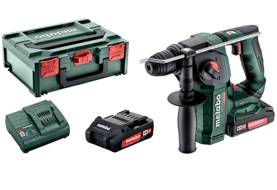 Аккумуляторный перфоратор Metabo BH 18 LTX BL 16, 12 В, 2 аккумуляторных блока Li-Power (12 В / 2,0 Ач) (MetaBox) 600324500 (5907)