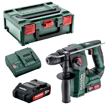 Аккумуляторный перфоратор Metabo Powermaxx BH 12 BL 16, 12 В, 2 аккумуляторных блока Li-Power (12 В / 2,0 Ач) (MetaBox) 600207500 (5903)