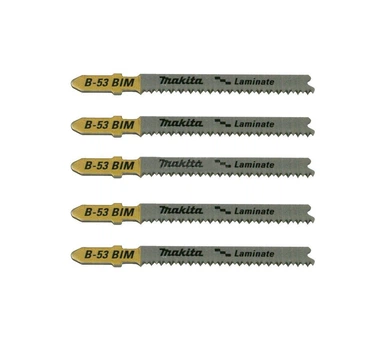 Пиляльне полотно BiM Makita B-10970 (59 мм, 5 шт) по ламінату для лобзика (7536)