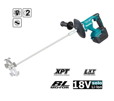 Аккумуляторная бесщеточная дрель-миксер Makita DUT130Z LXT 18В электрическая ручная мешалка (4162)