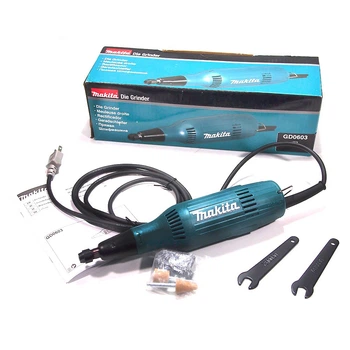 Прямая шлифмашина Makita GD0603 (240Вт, 19мм) с низкой шумовой нагрузкой (4533)