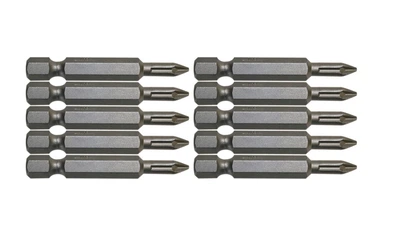Набор бит насадок Makita P-06068 (PH2, 50 мм, 10 шт) Phillips биты с шестигранным хвостовиком (7660)