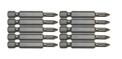 Набор бит насадок Makita P-06080 (PH3, 50 мм, 10 шт) Phillips биты с шестигранным хвостовиком (7659)