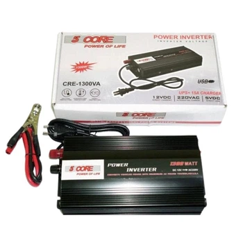 Перетворювач&nbsp;напруги інвертор AC-DC UPS 1300W&nbsp;12-220V із зарядкою 5 Core -INVAK-1300