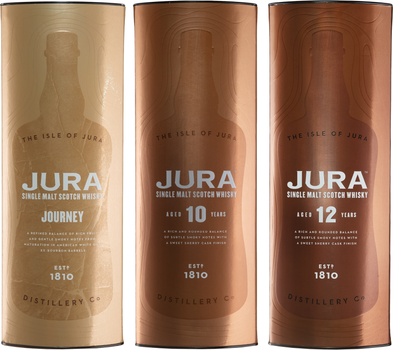 Набор виски Jura Journey 0.7 л 40% + Jura 10 уо 0.7 л 40% + Jura 12 уо 0.7 л 40% (1196316963166)